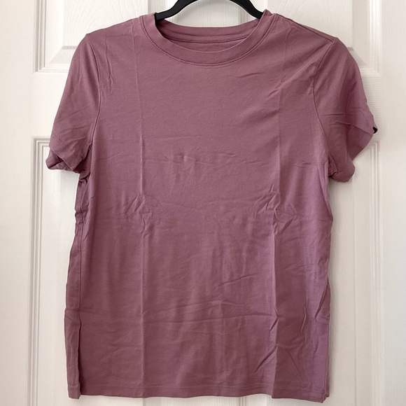 Mauve Crewneck Short Sleeve Tee - Picture 3 of 7